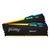 Kingston FURY Beast RGB 16GB DDR5 Desktop Memory Kit in Black, 2 x 8GB, 6000MTs, PC5-48000, CL30. 1.4V